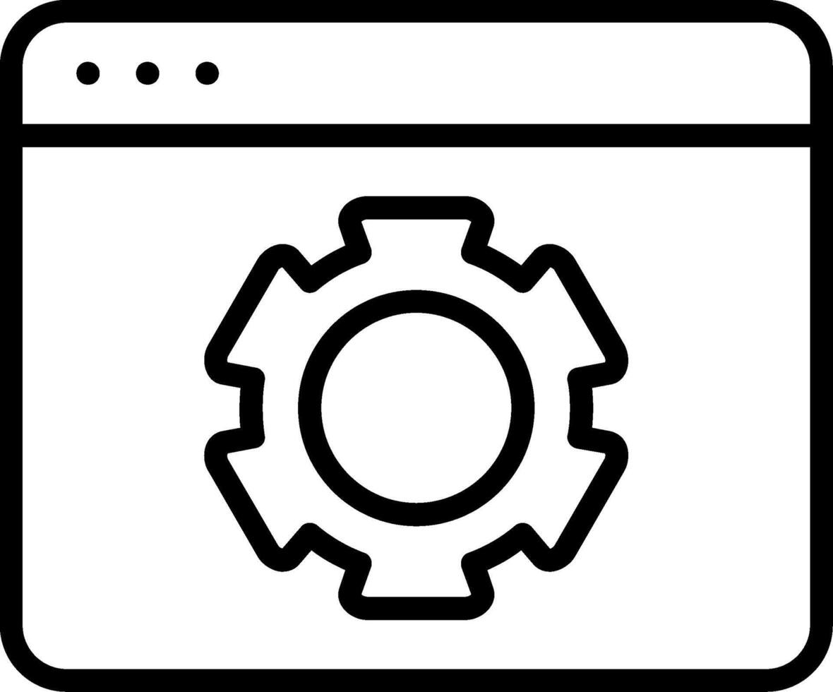 Web Optimization Line Icon vector