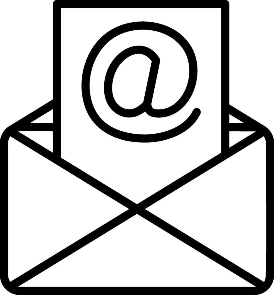 email Line Icon vector