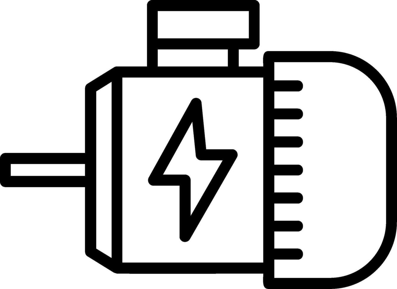 Engine Line Icon vector