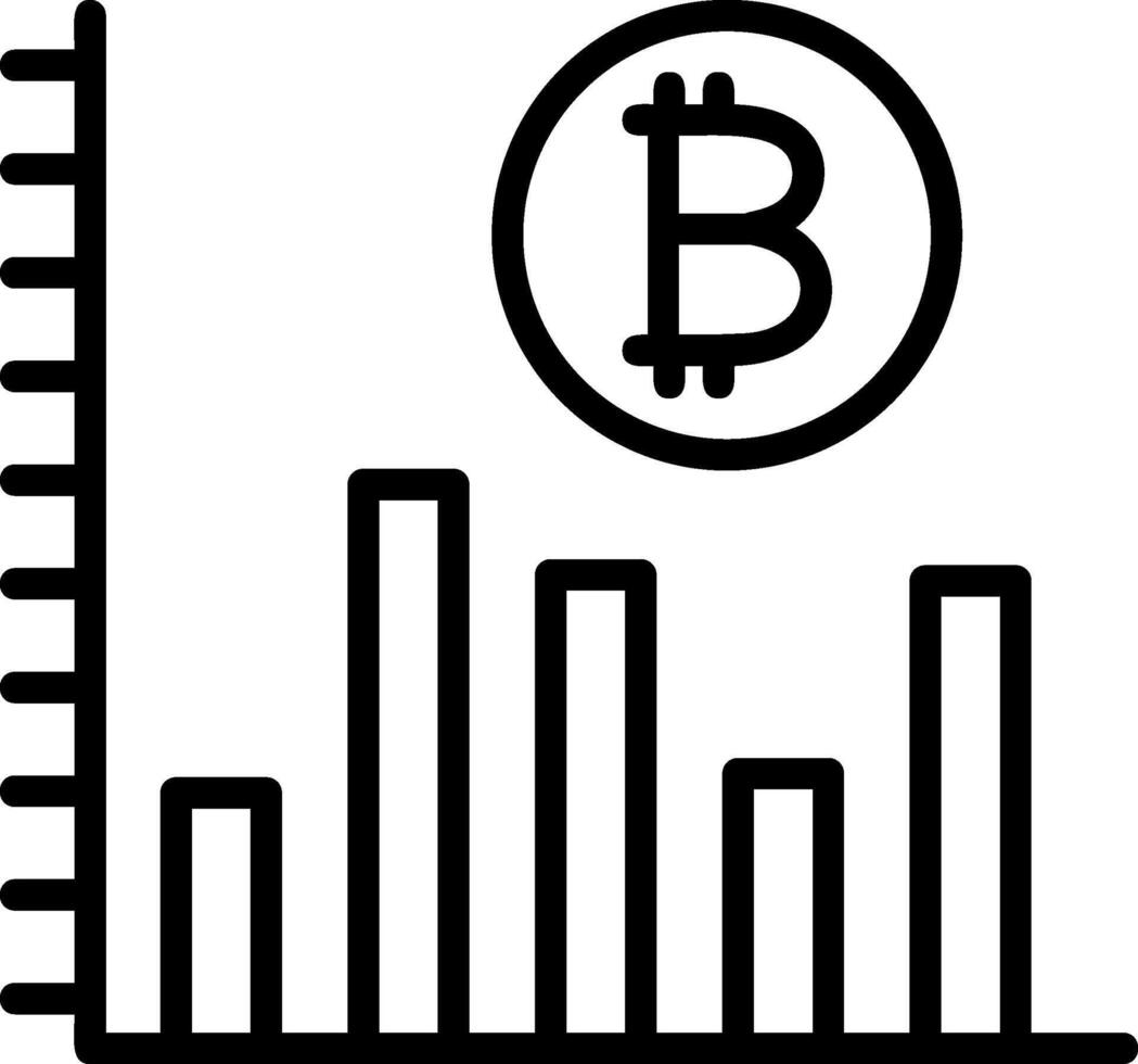 Profit Growth Line Icon vector