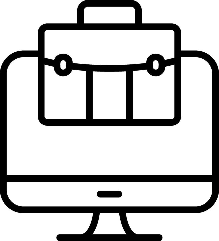 Computer Line Icon vector