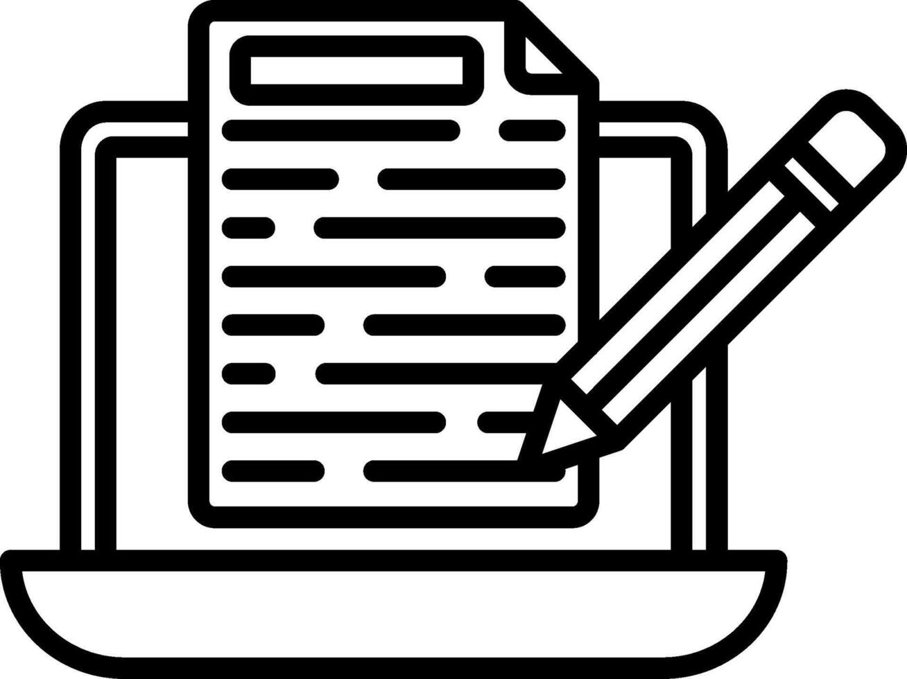 Blog Line Icon vector