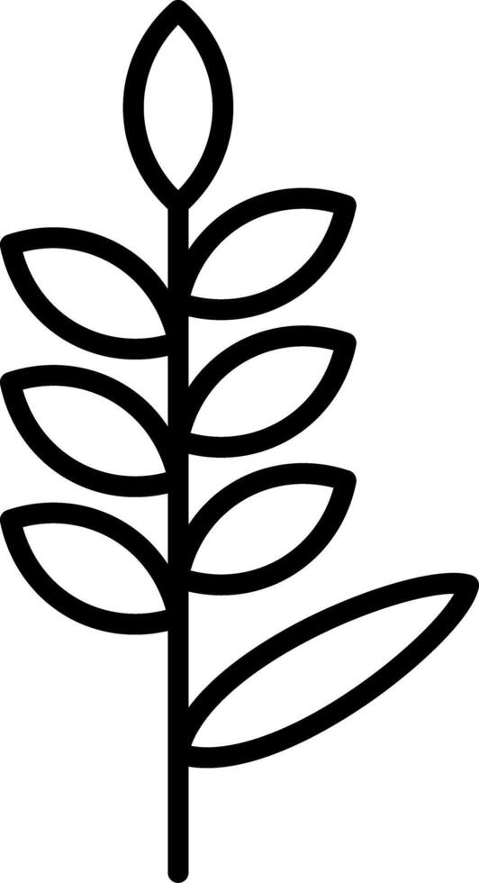 Lavender Line Icon vector