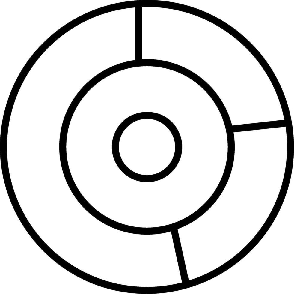 Donut Chart Icon vector