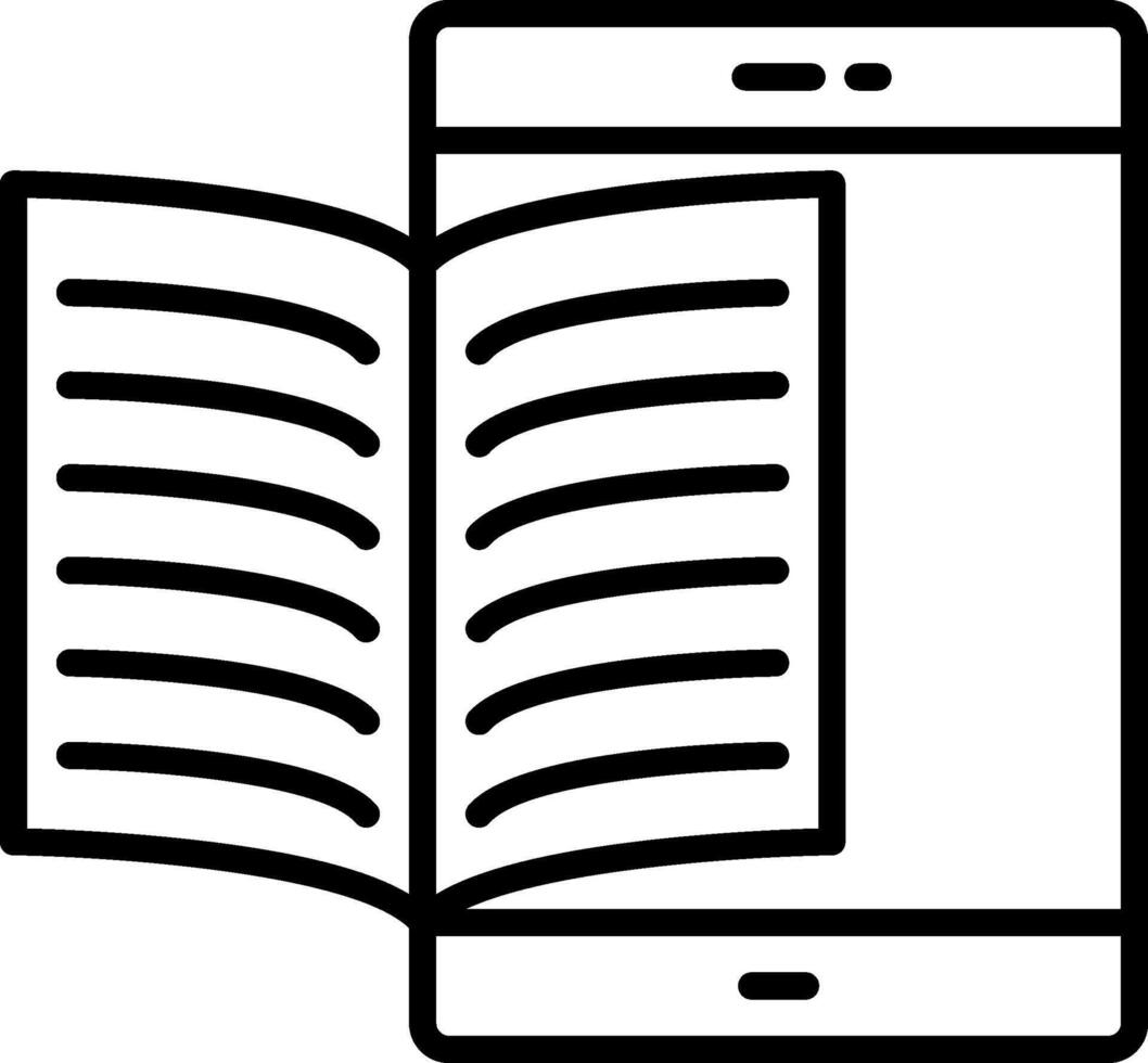 Elearning Line Icon vector