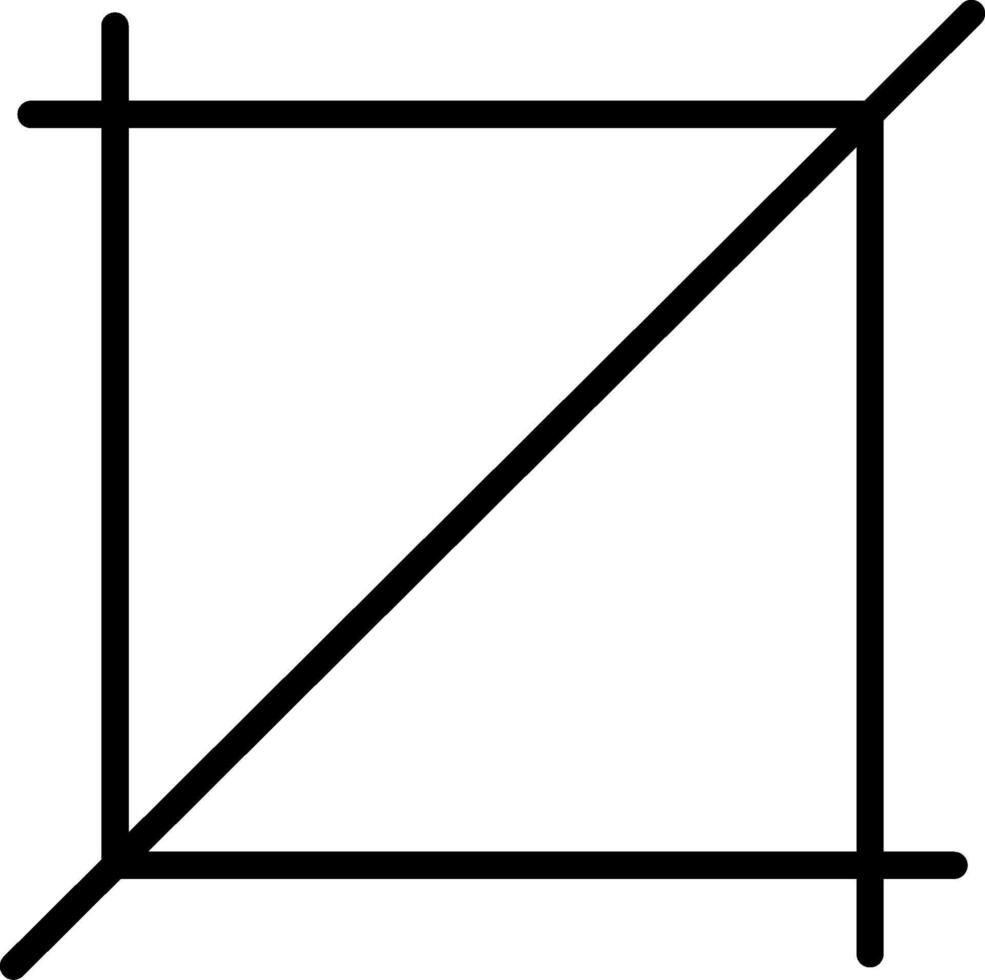 Crop Line Icon vector