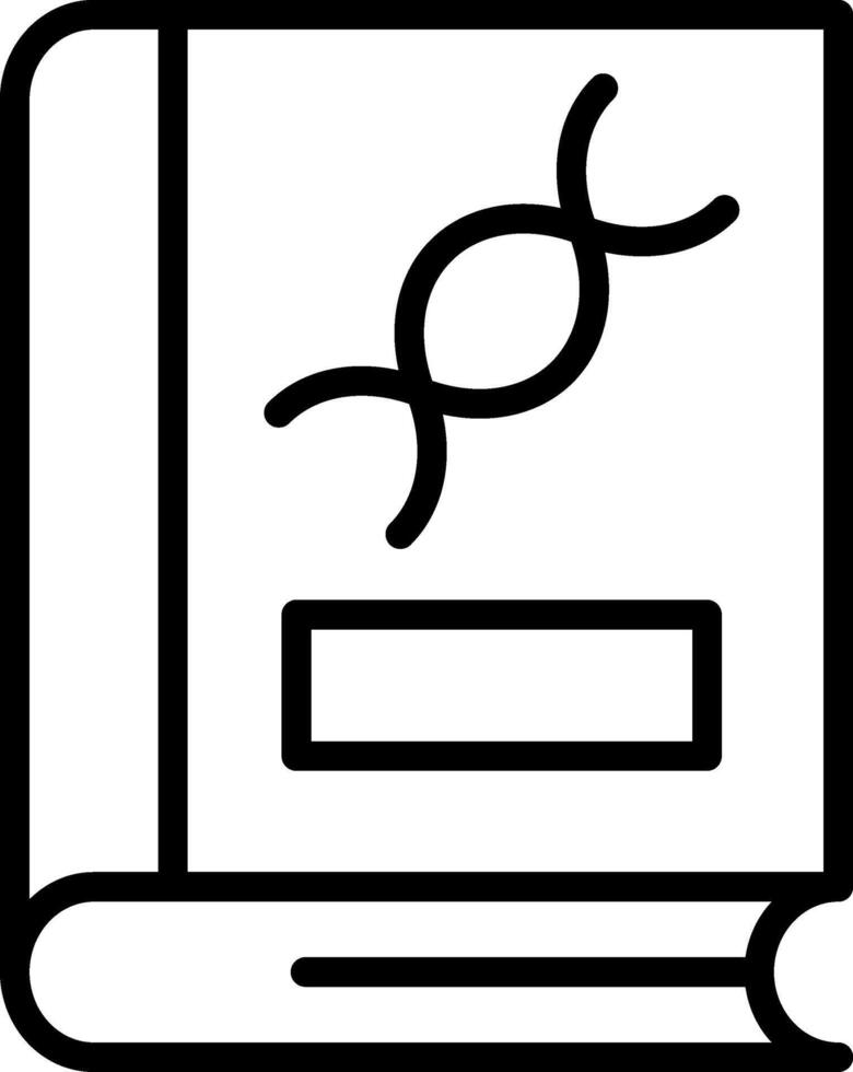 genetics Line Icon vector