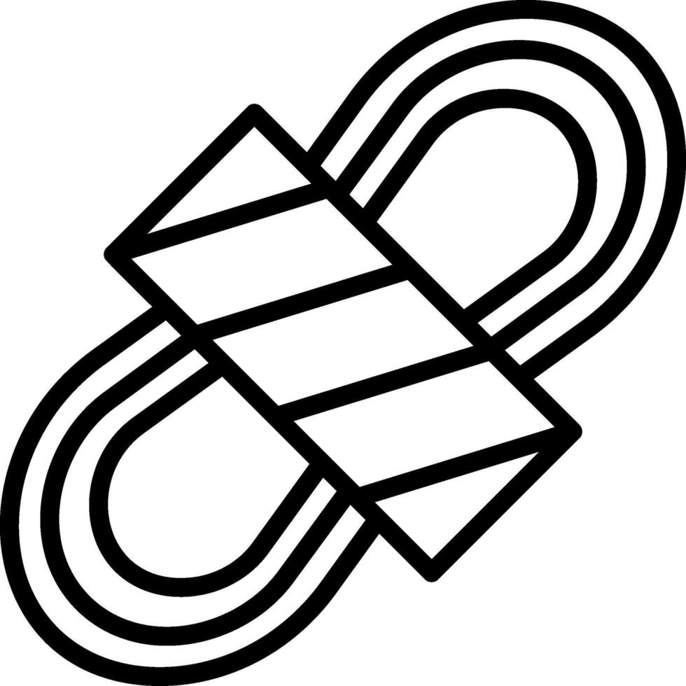 Rope Line Icon vector
