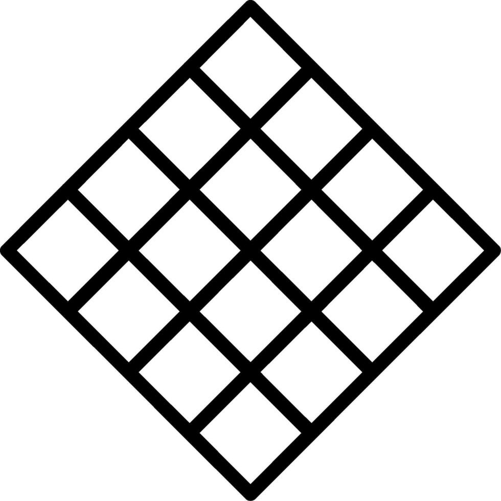 Tiles Line Icon vector