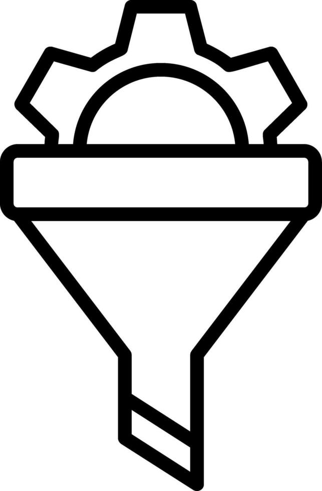Filtering Line Icon vector