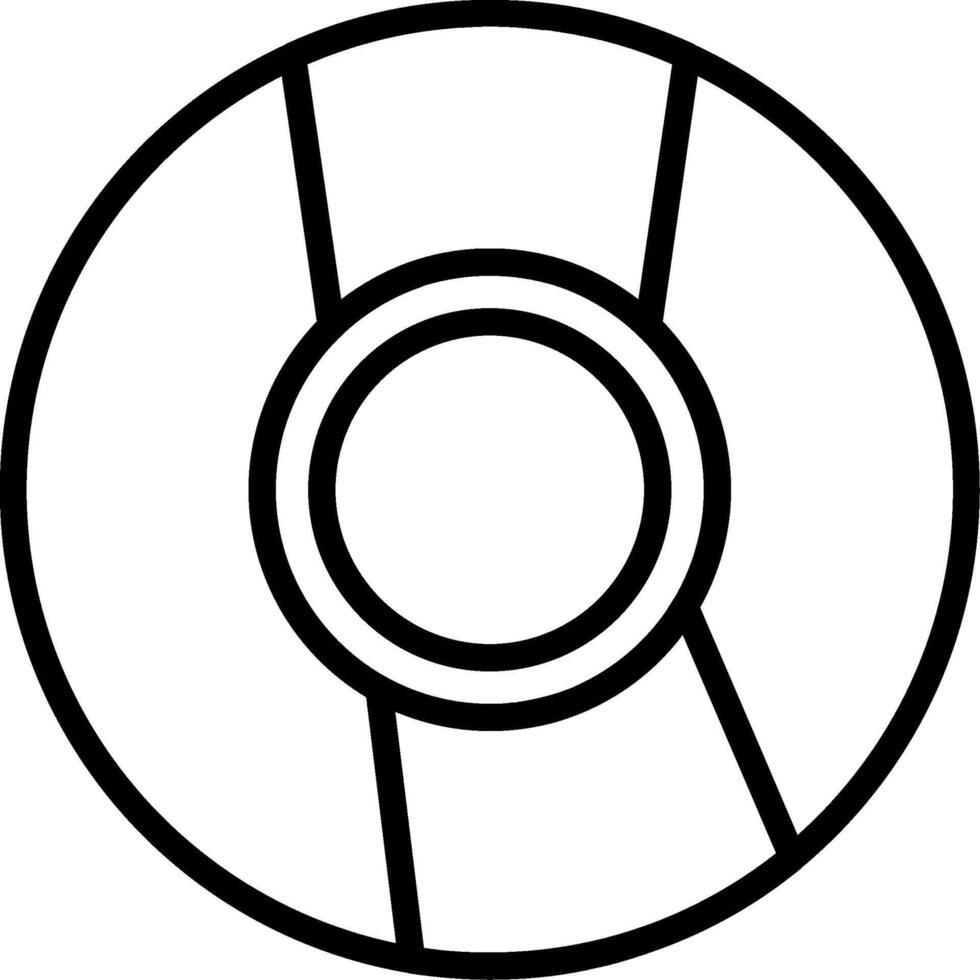 Cd Line Icon vector