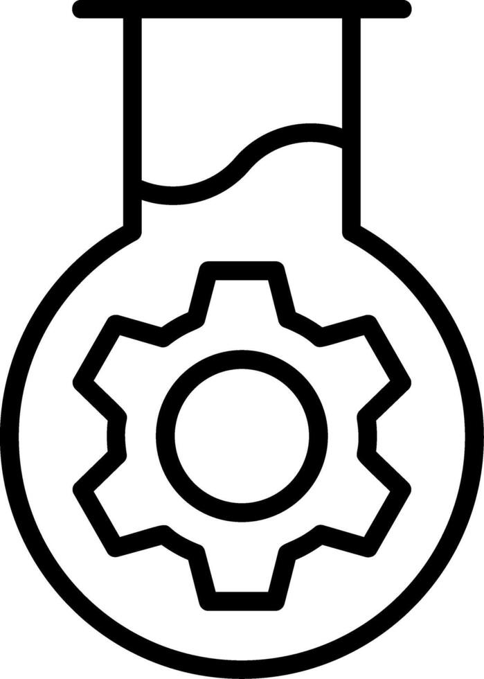 Test Tube Line Icon vector