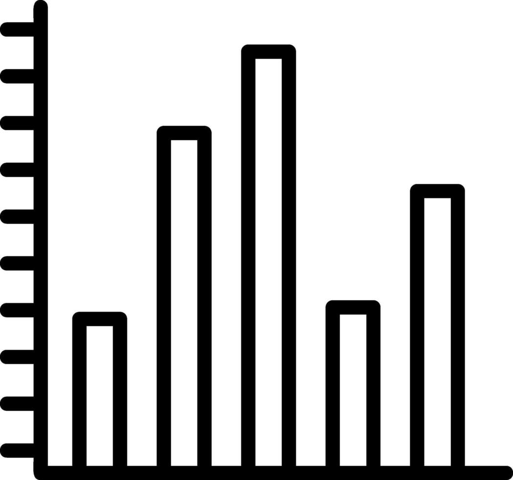 Statistics Line Icon vector