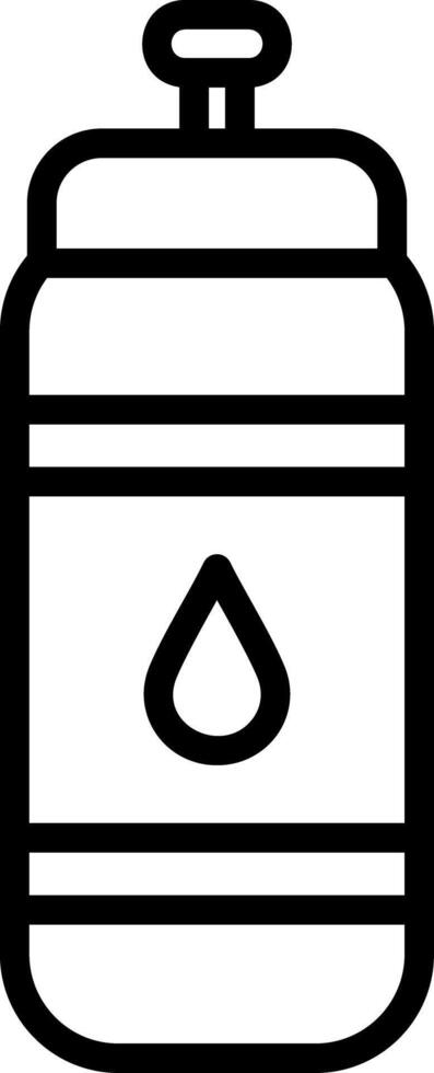 Water Bottle Line Icon vector