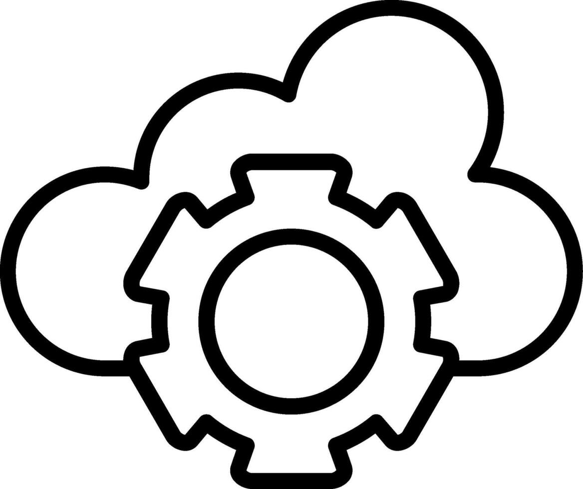 Cloud Line Icon vector