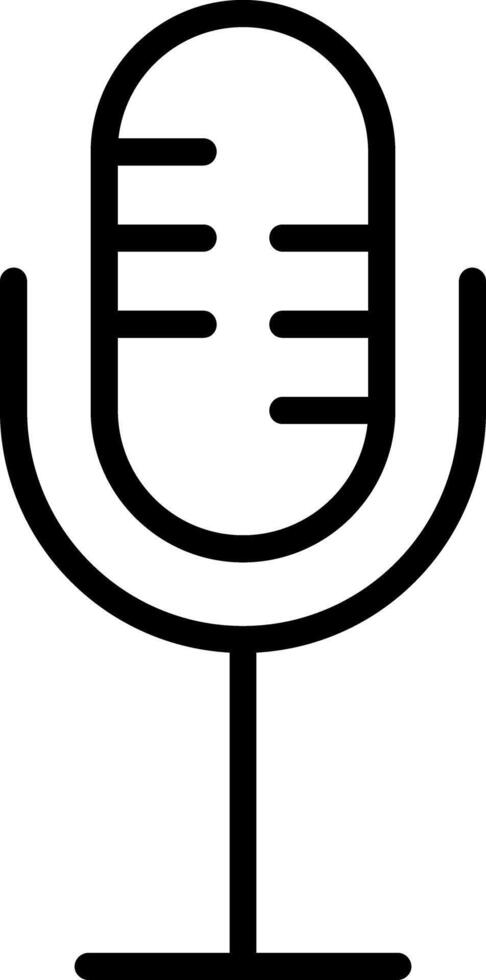 Microphone Line Icon vector