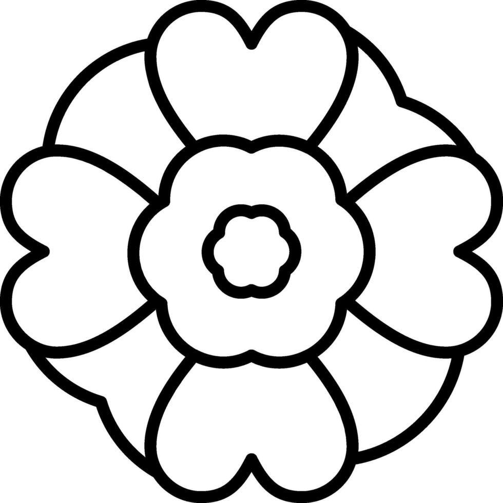 Mint Marigold Line Icon vector
