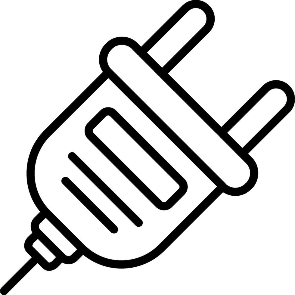 Plug Line Icon vector