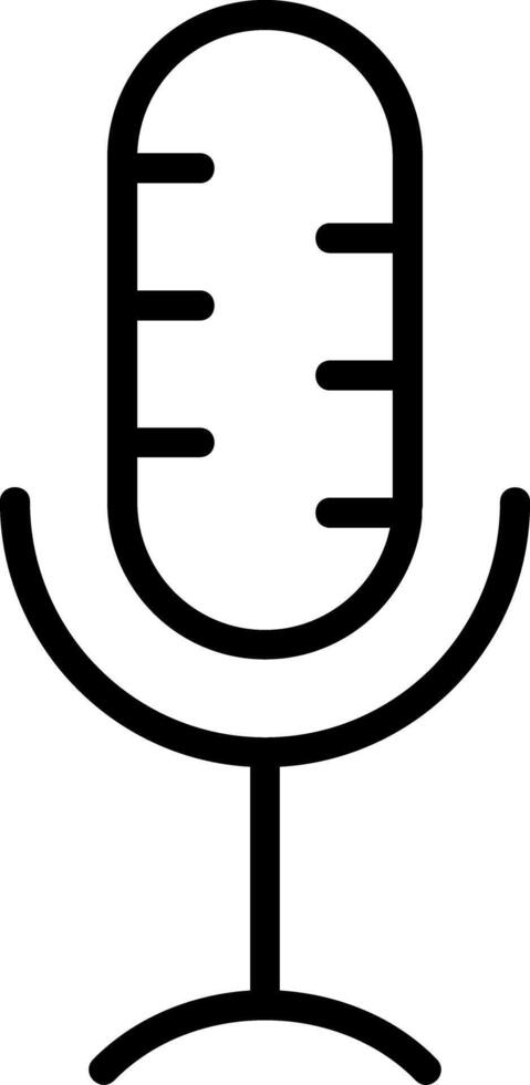 Microphone Line Icon vector