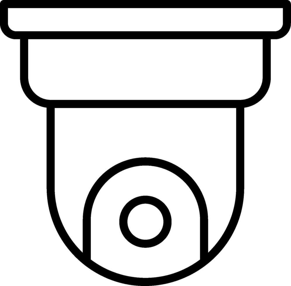 Cctv Line Icon vector