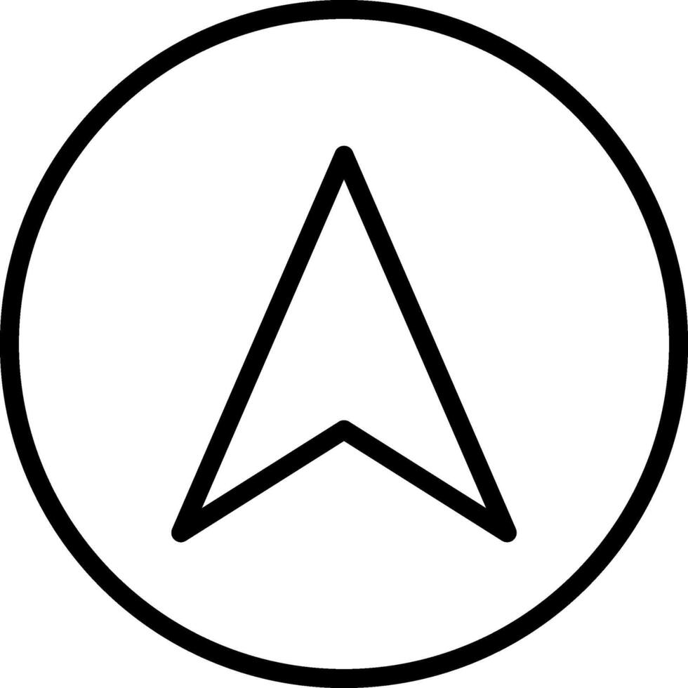 Navigation Line Icon vector