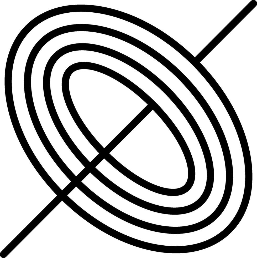 Black Hole Line Icon vector