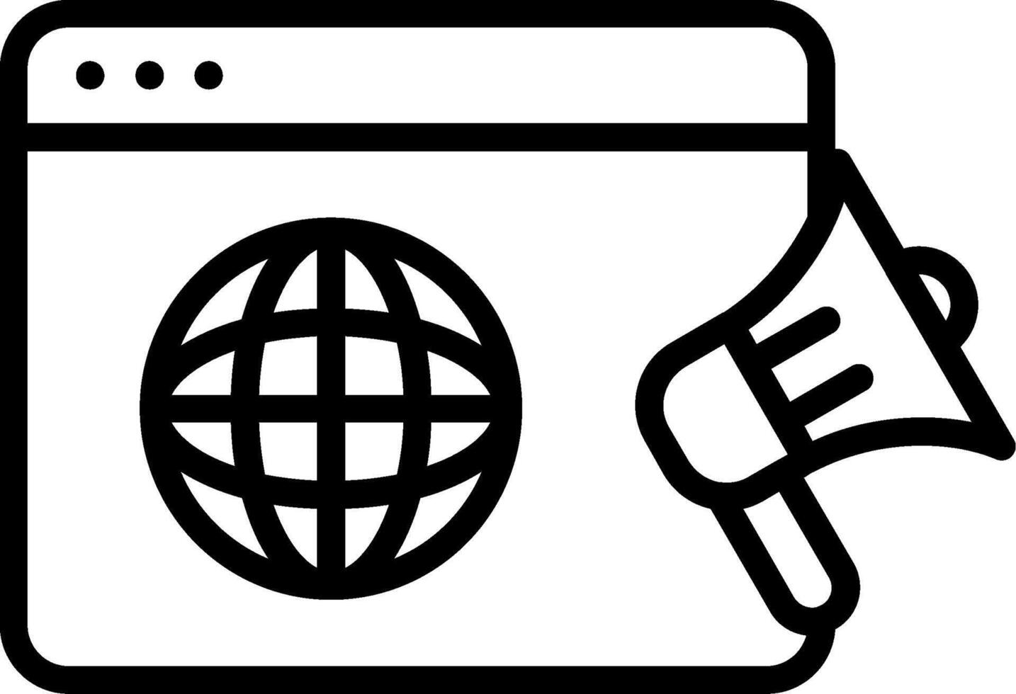 Promote Line Icon vector