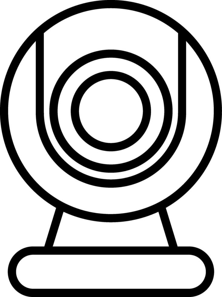 Webcam Line Icon vector