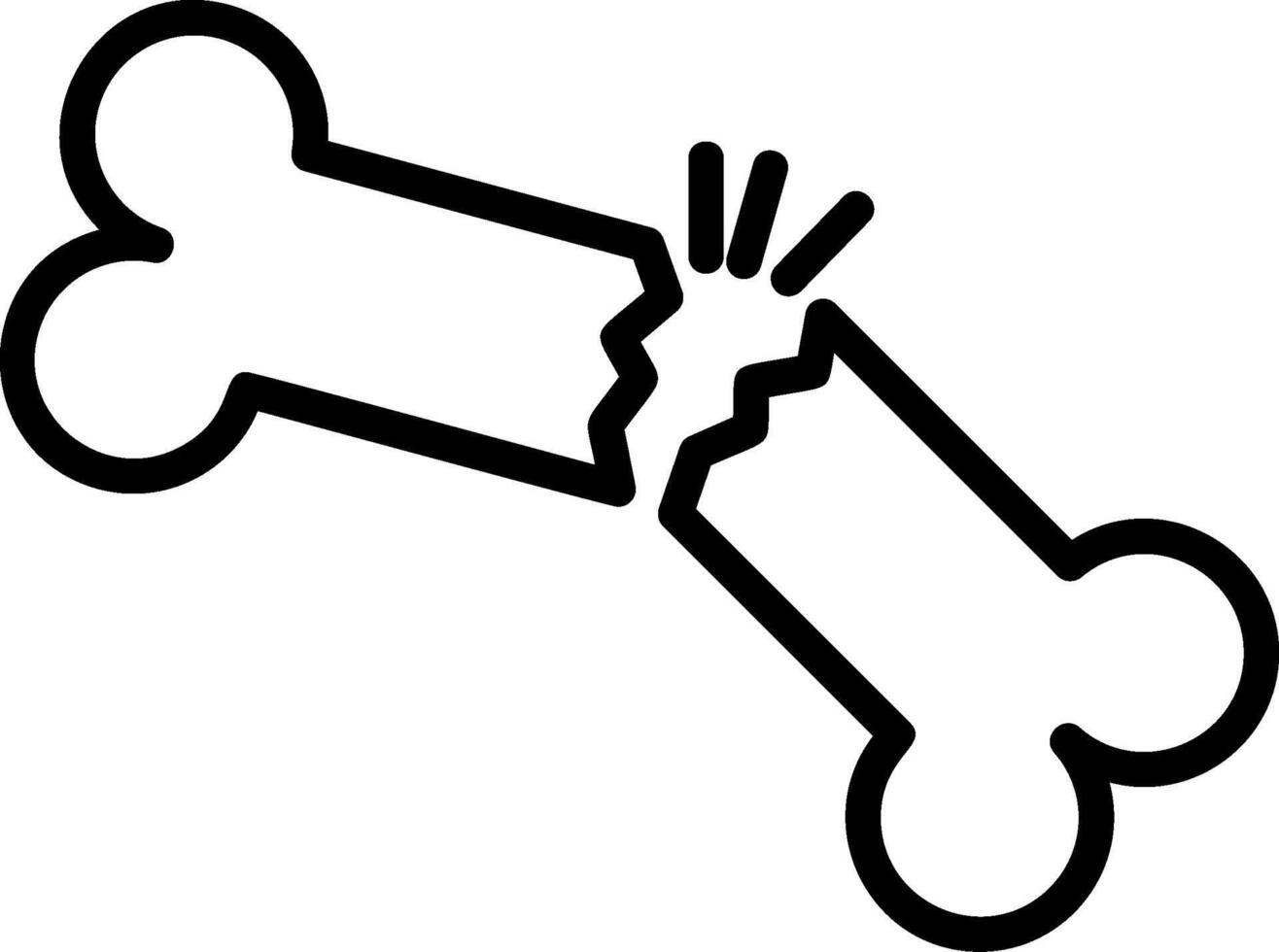 Bone Line Icon vector