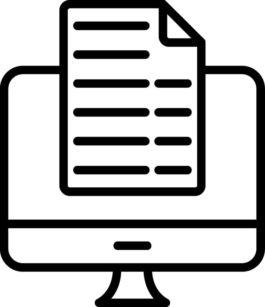 Blogging Line Icon vector