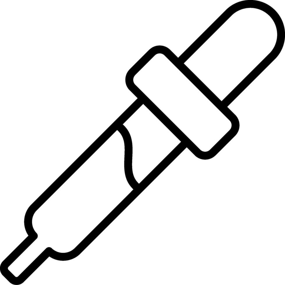 Eye Dropper Line Icon vector
