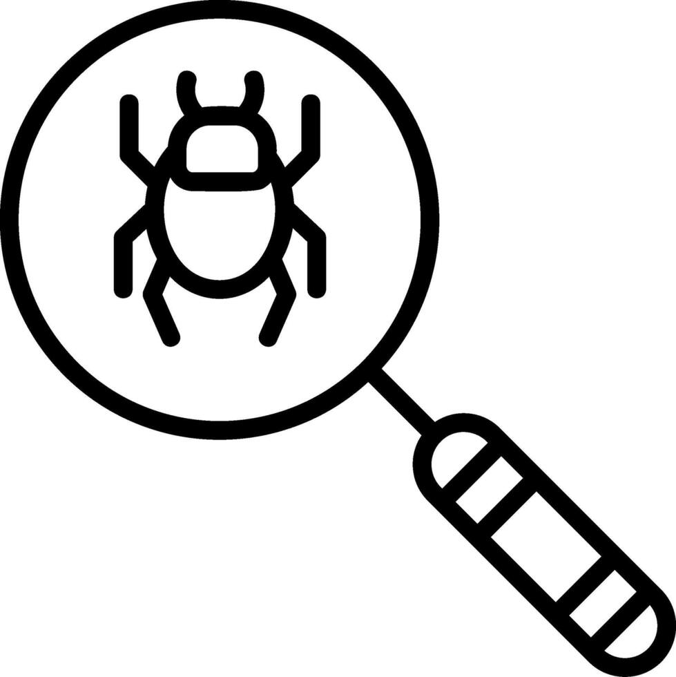Detection Line Icon vector