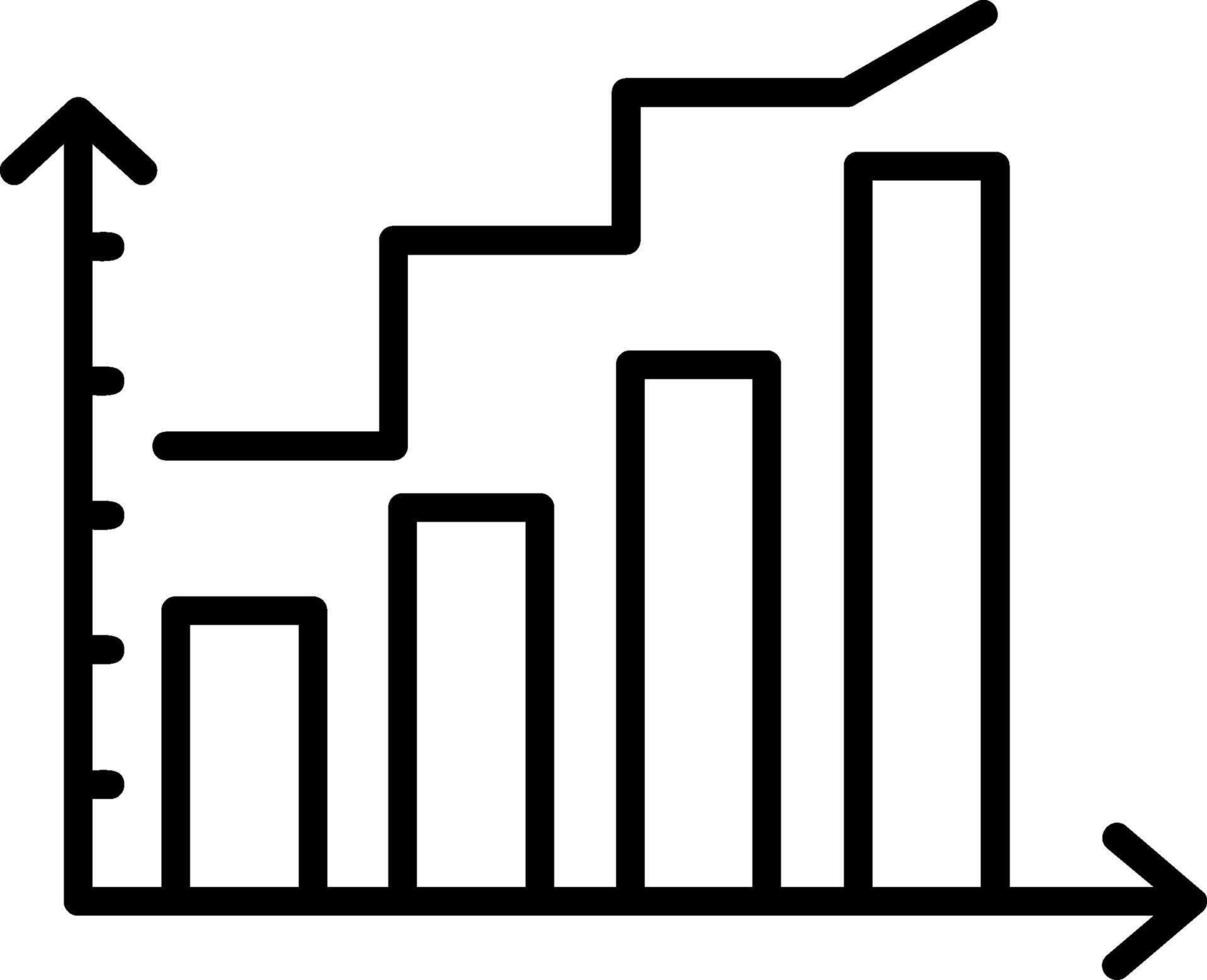 Inflation Graph Icon vector