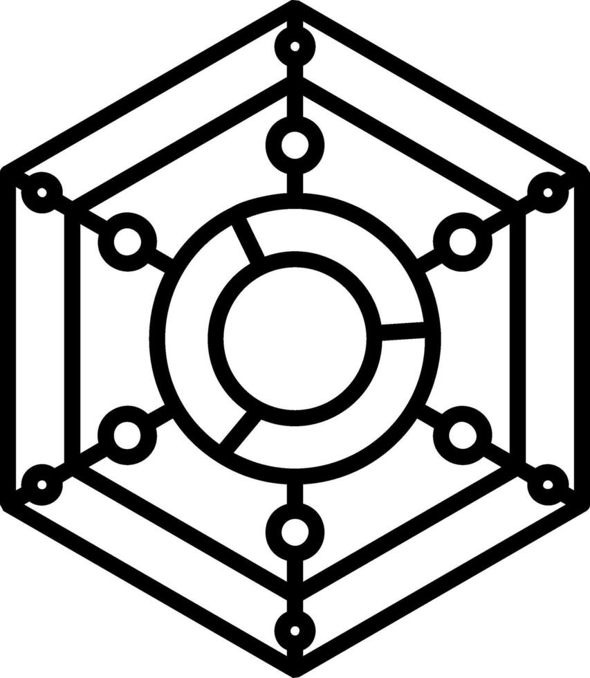 Radar Chart Icon vector