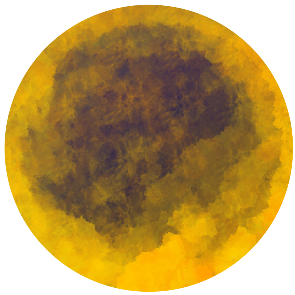 moon in sky, colorful hand drawn comic organic round blot circle speech.cycle gradient blob bubble -element illustration ,watercolor circle isolated on white background png