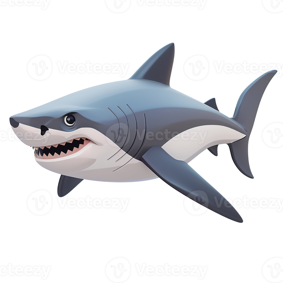 shark transparent 3D icon png