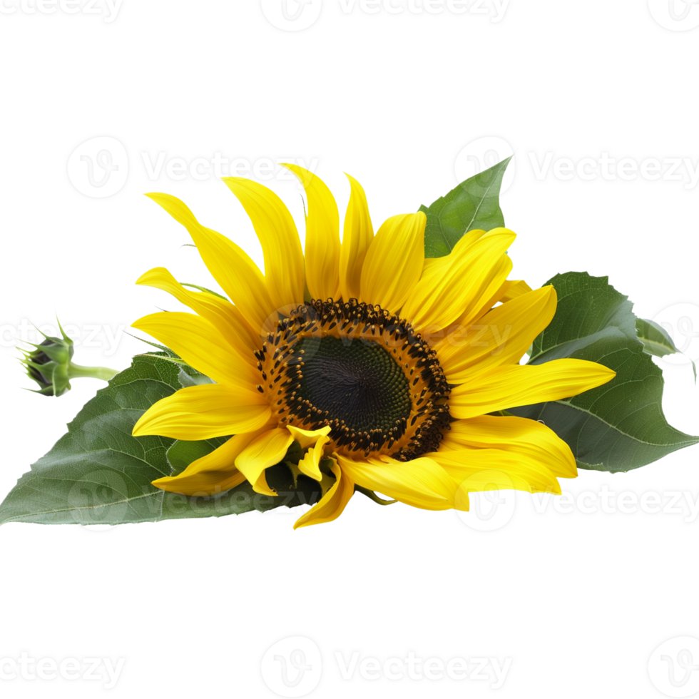 sunflower transparent 3D icon png
