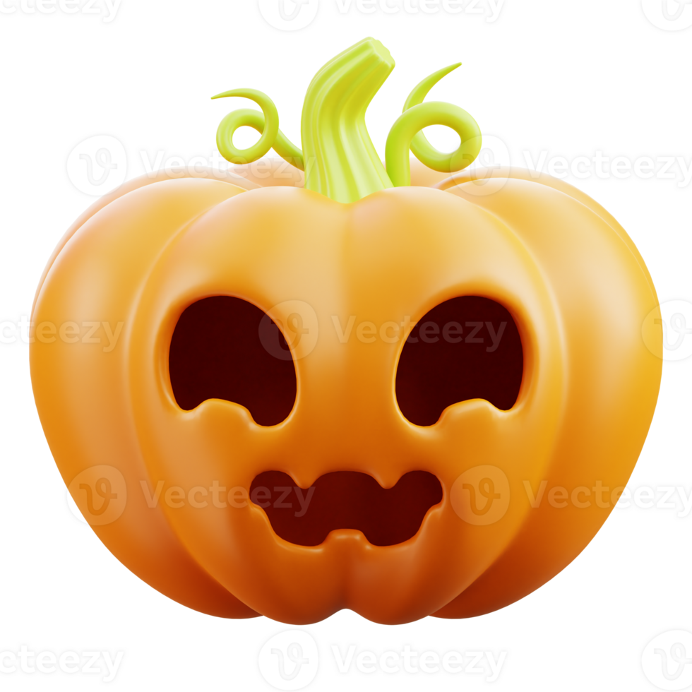 Jack o lantern 3D Halloween Icon for uiux, web, app, infographic, etc png