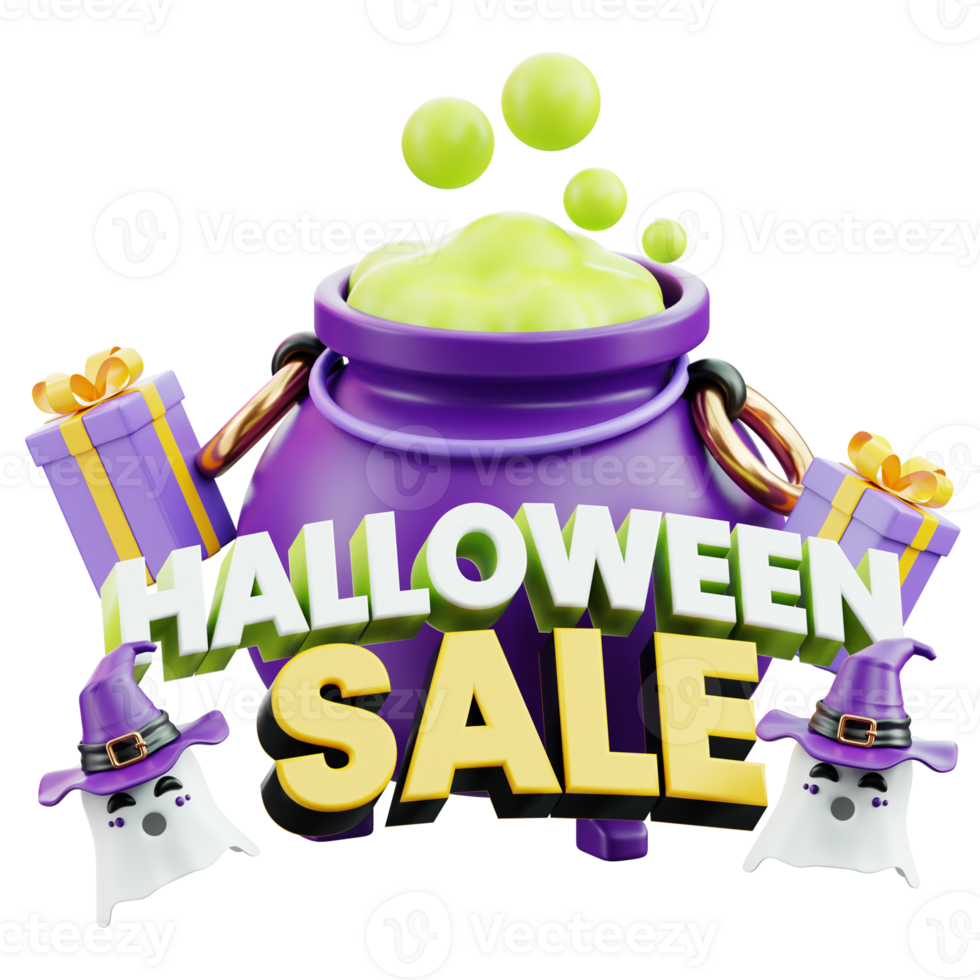 Halloween Sale 2 3D Halloween Icon for uiux, web, app, infographic, etc png