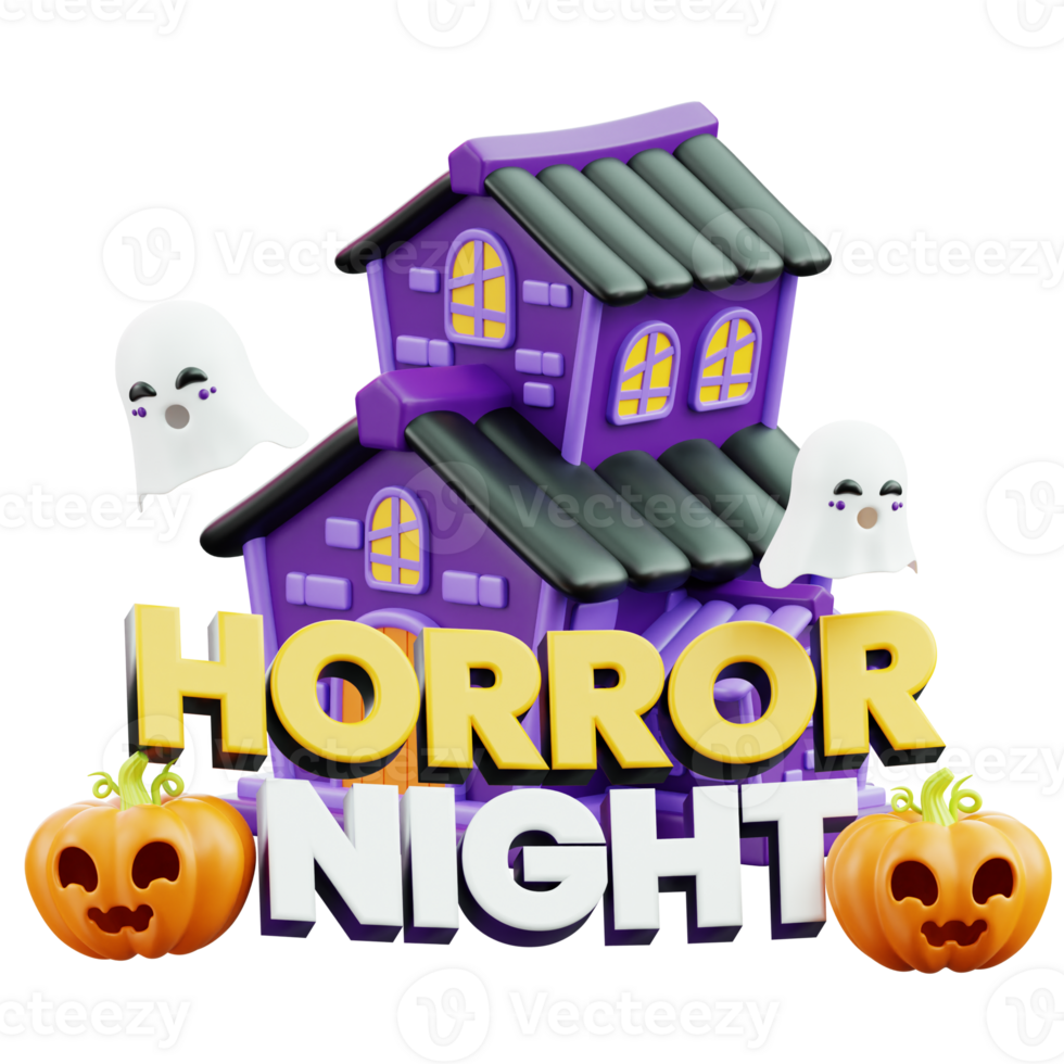 Halloween Horror Night 3D Halloween Icon for uiux, web, app, infographic, etc png