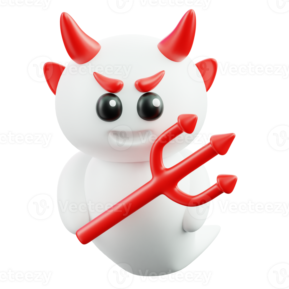 Devil 3D Halloween Icon for uiux, web, app, infographic, etc png