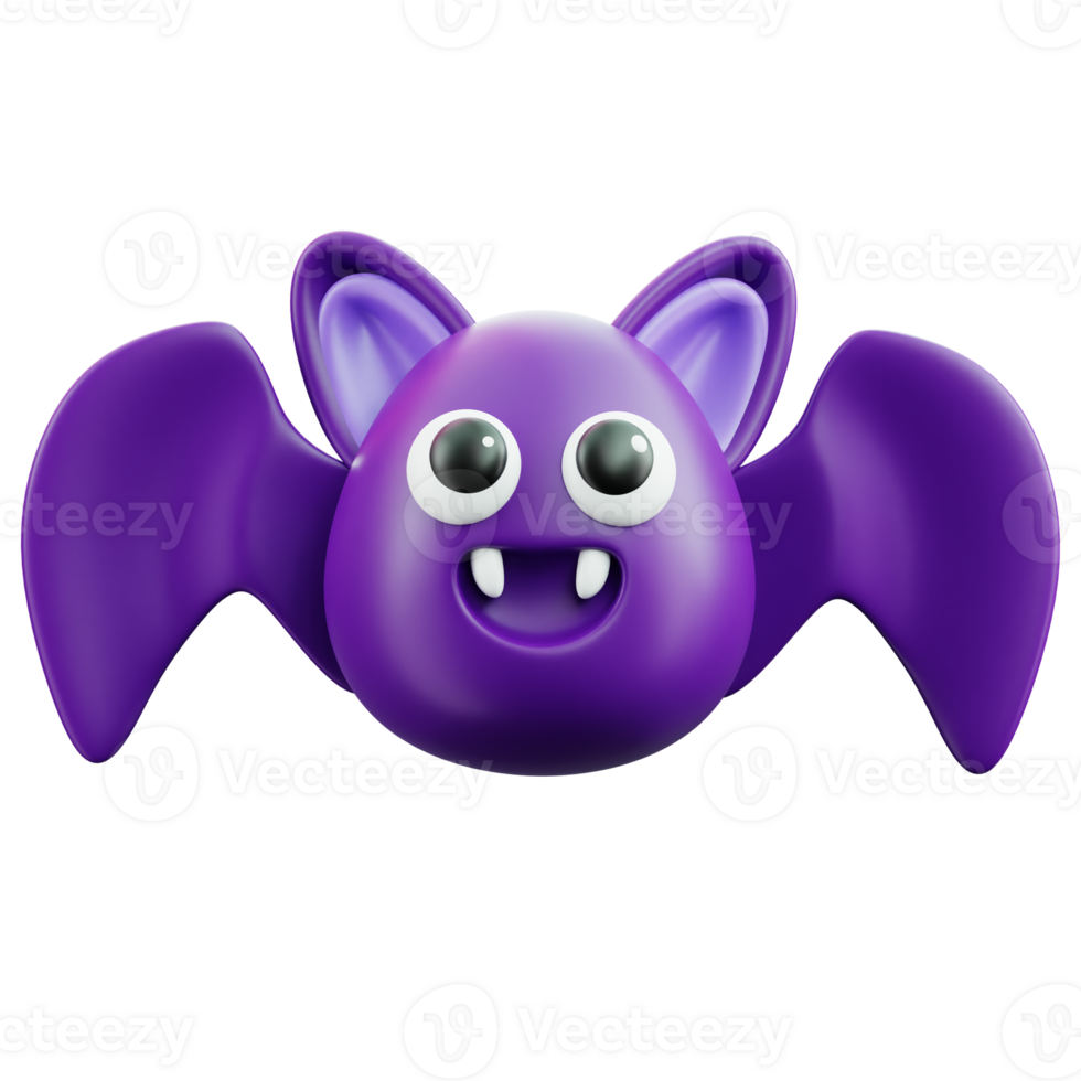 Bat 3D Halloween Icon for uiux, web, app, infographic, etc png