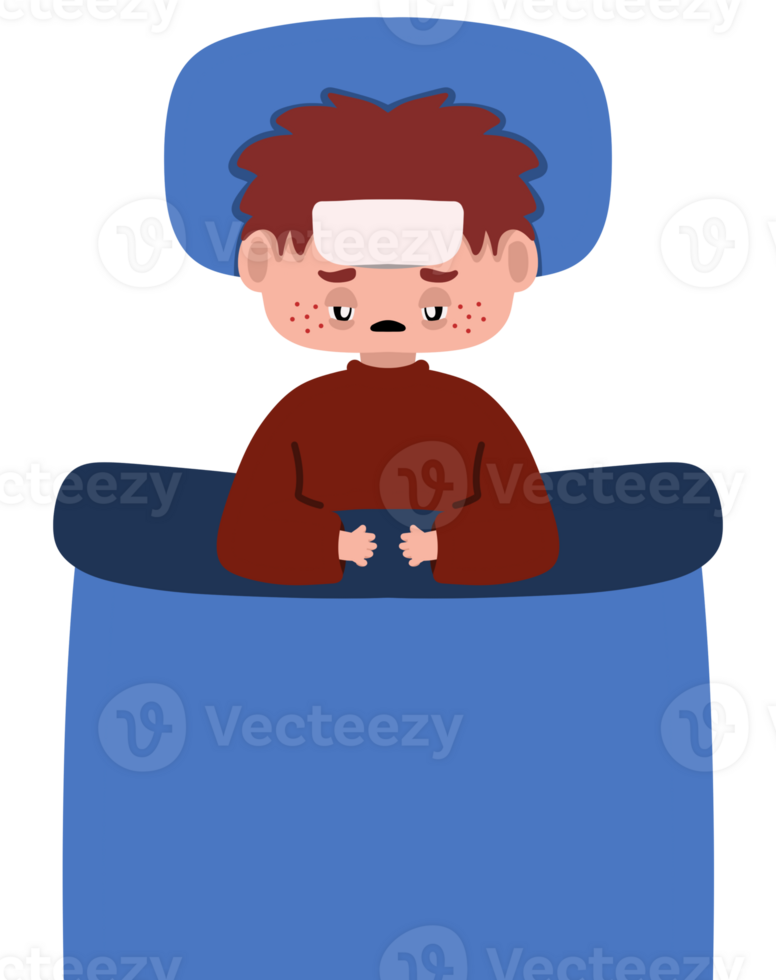 A boy with a bandage on his head is sitting in a chair png