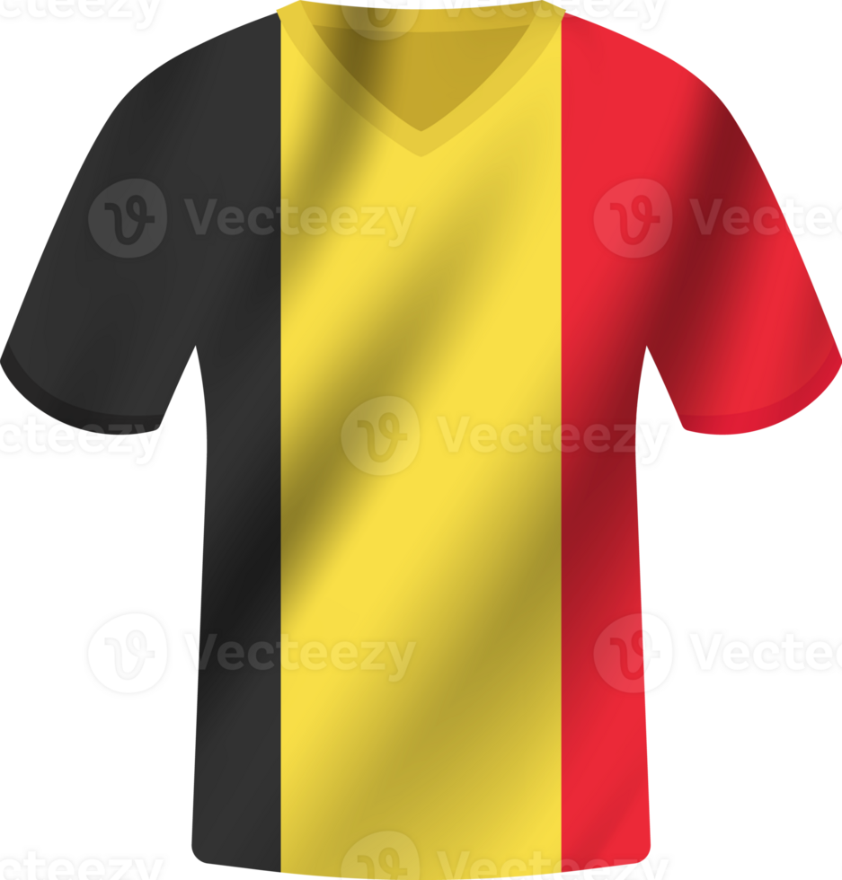 Belgium flag waving jersey soccer team png