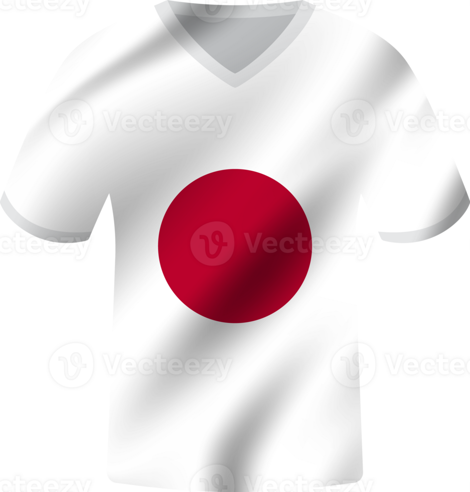 Japan Flagge winken Jersey Fußball Mannschaft png