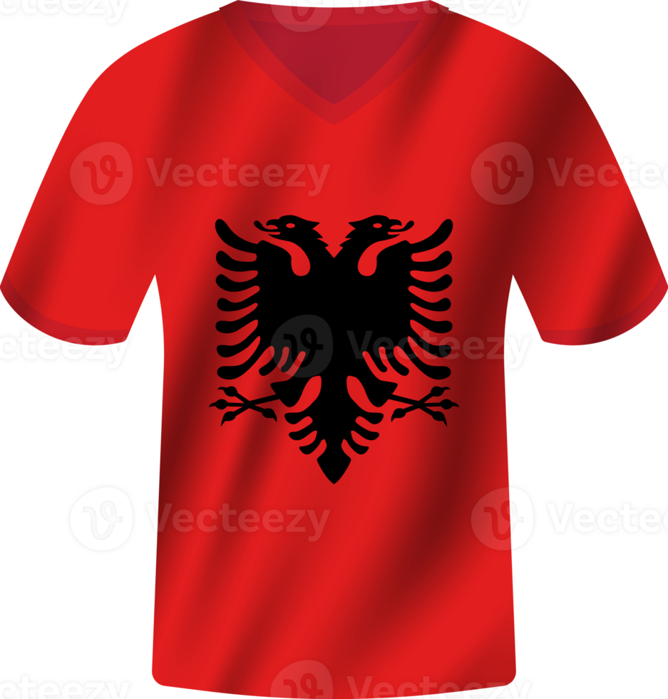 Albania flag waving jersey soccer team png