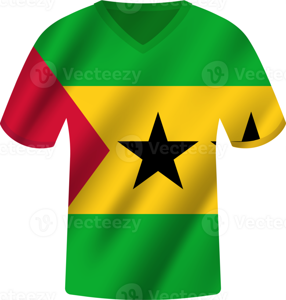 sao tome et principe drapeau agitant Jersey football équipe png