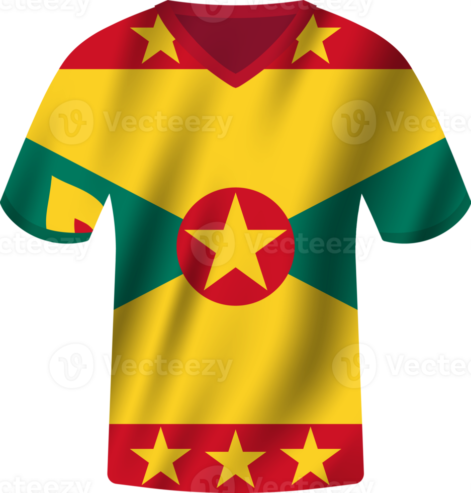 grenada bandiera agitando maglia calcio squadra png