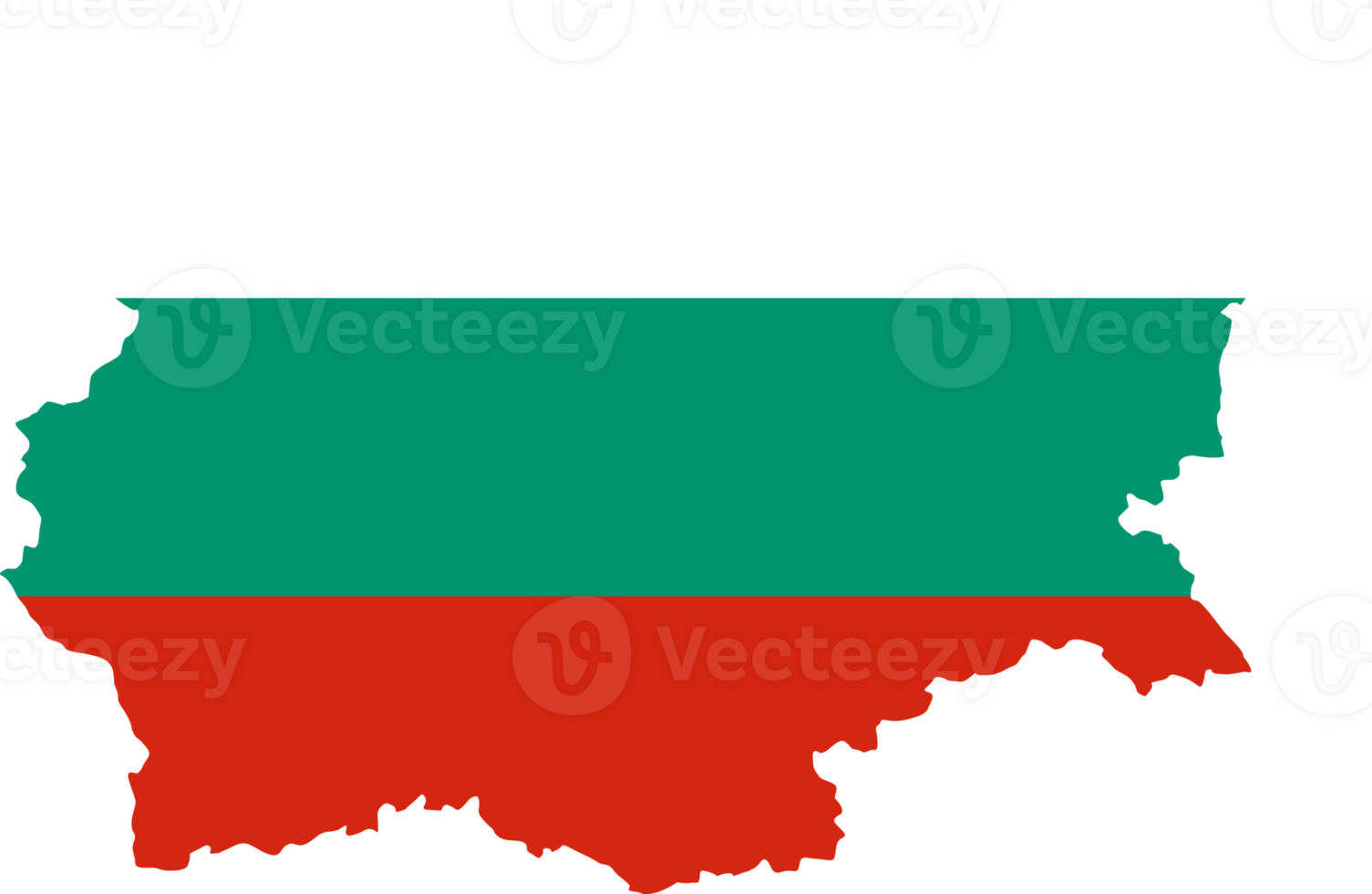 Bulgaria flag pattern on country map png