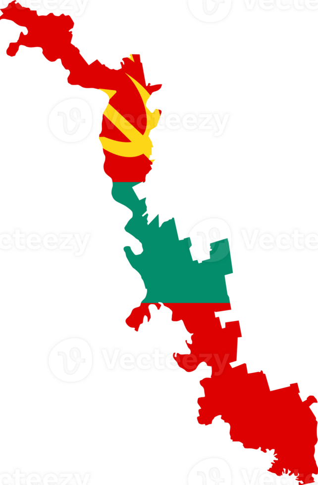 Transnistria flag pattern on country map png